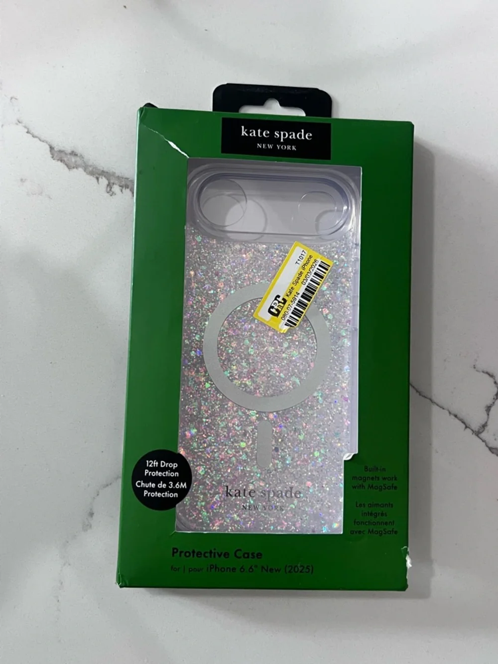 Kate Spade New York Chunky Glitter iPhone Air Case MagSafe New Sealed 6.6”